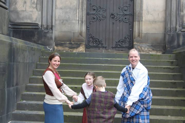 Visite famille d'Edimbourg