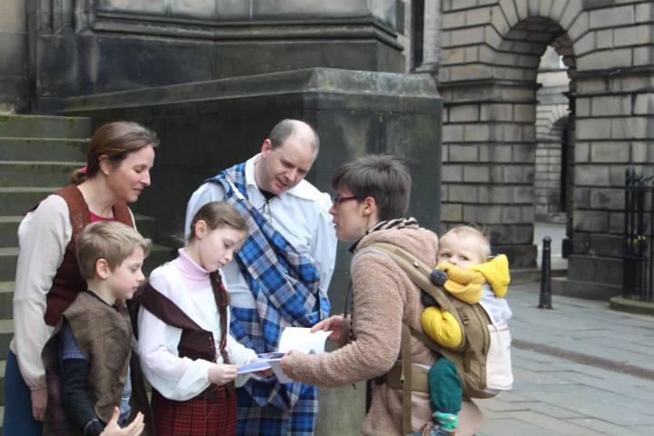 Visite famille d'Edimbourg