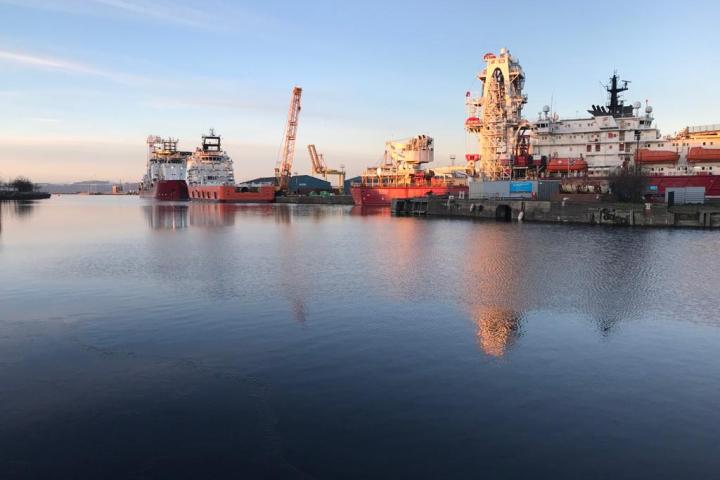 a large ship in a body of water