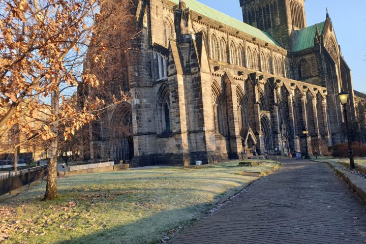 a large stone building